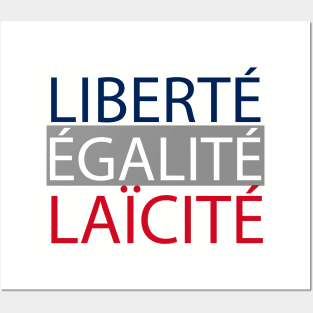 LIBERTÉ ÉGALITÉ LAÏCITÉ Posters and Art